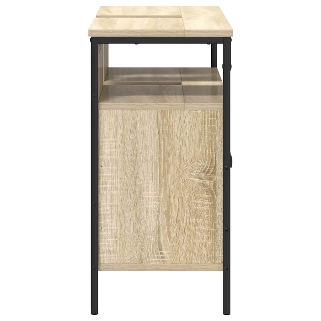 Badkamertenk te kast Bruin 80 x 30 x 60 cm Bewerkt hout is nu te koop bij PeponiXL, paradijselijk wonen!