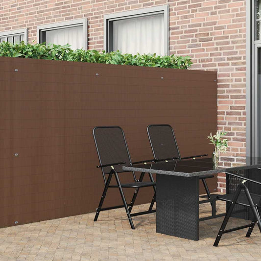 Tuinhek Dubbelzijdig Bruin 1,8x3 m PVC is nu te koop bij PeponiXL, paradijselijk wonen!