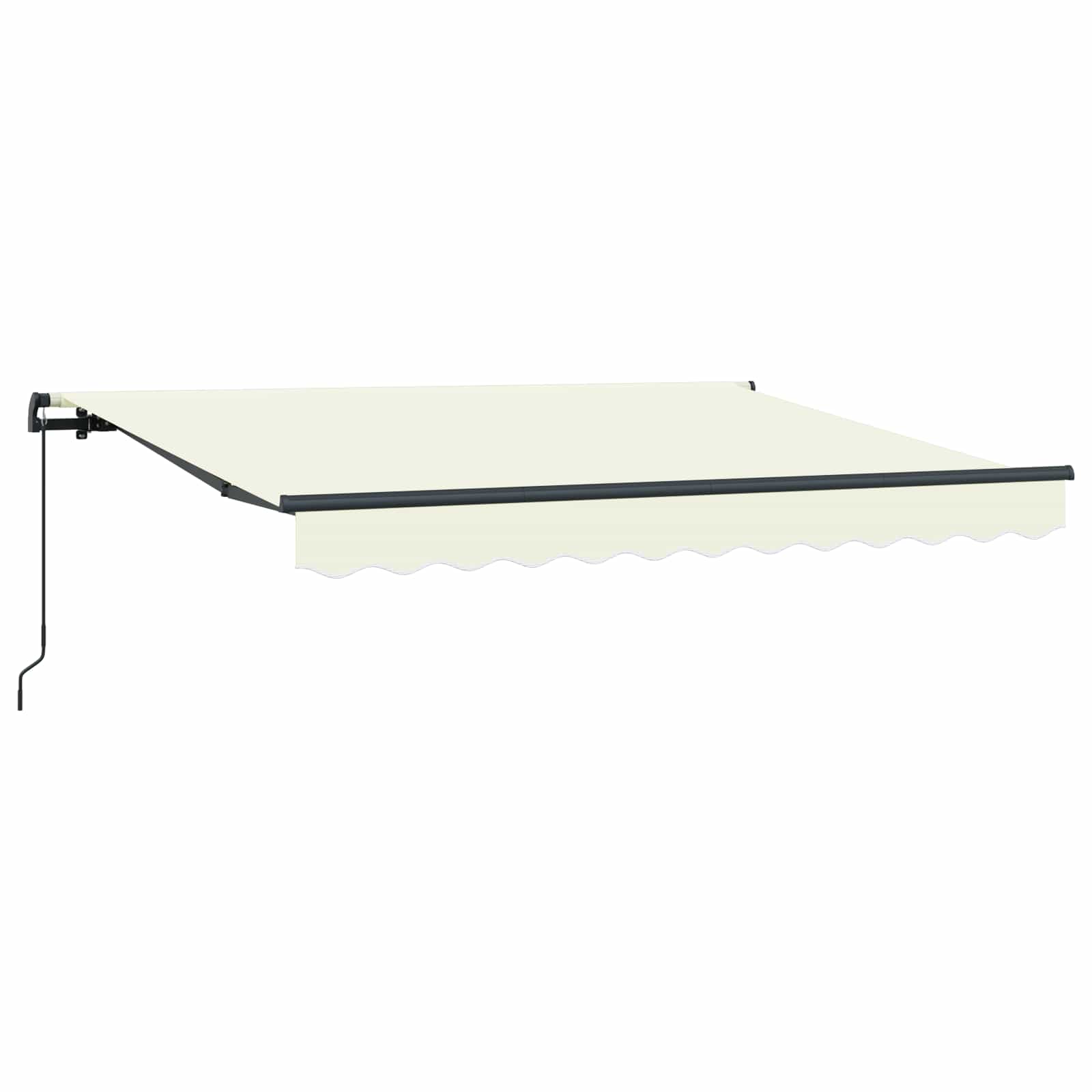 Inklapbaar Zonnescherm Crème 250 x 200 cm Stof is nu te koop bij PeponiXL, paradijselijk wonen!