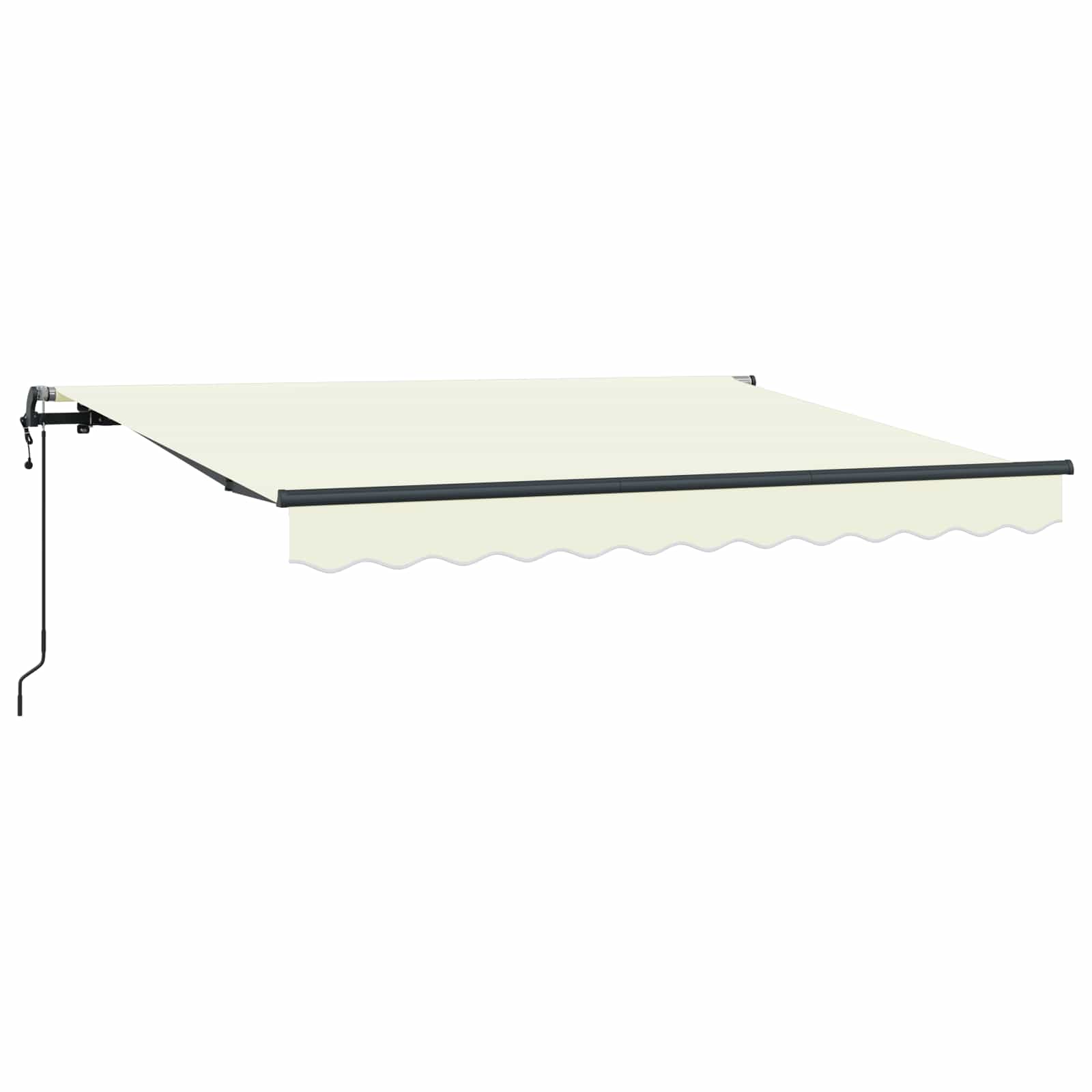 Inklapbaar Zonnescherm Crème 250 x 200 cm Stof is nu te koop bij PeponiXL, paradijselijk wonen!