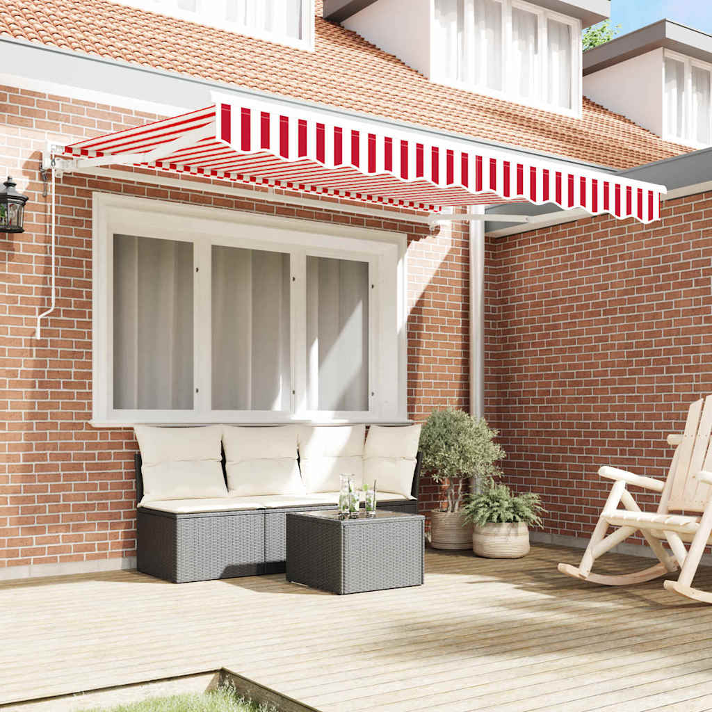 Zijde Frame Rood en Wit 250 x 200 cm Polyester met PU-coating is nu te koop bij PeponiXL, paradijselijk wonen!
