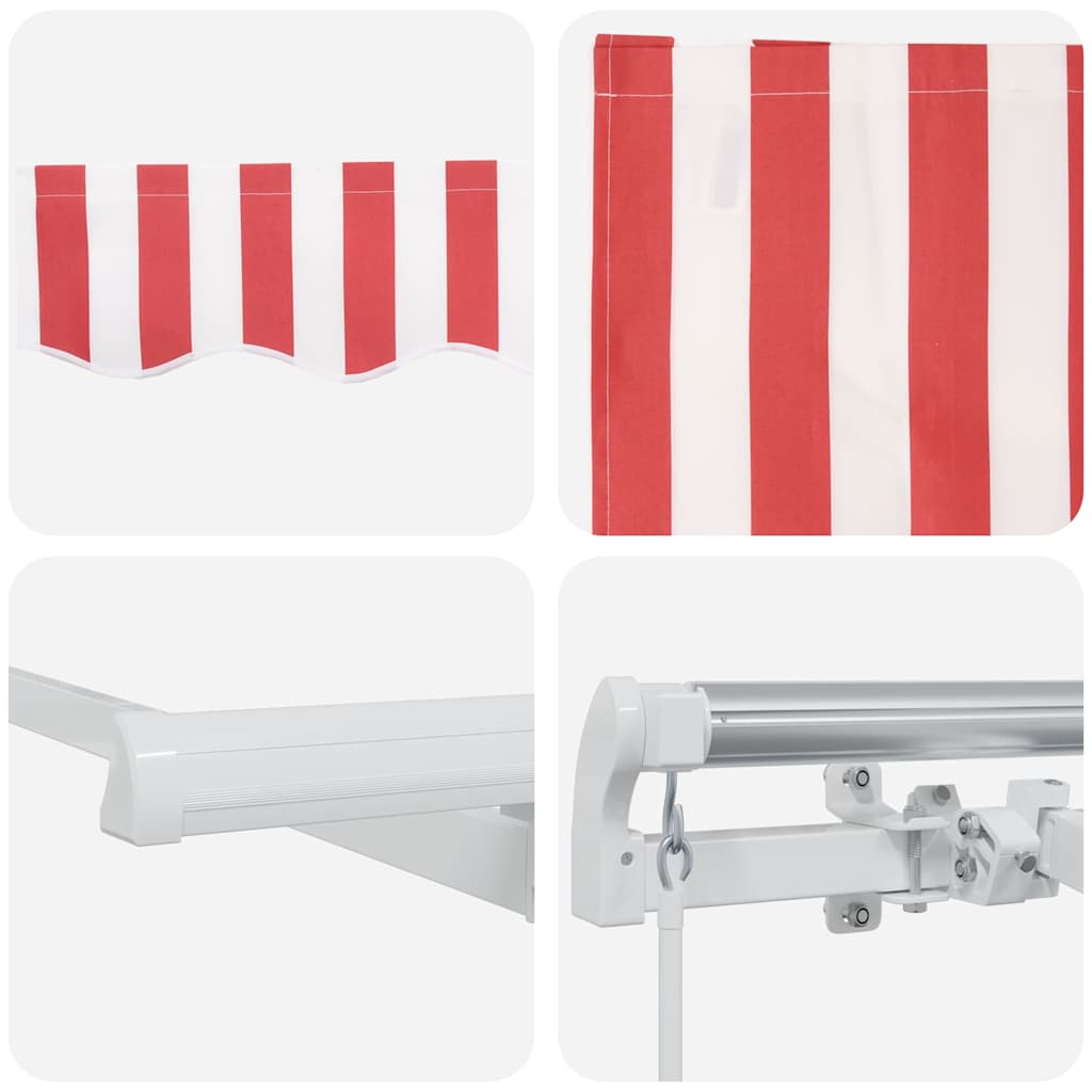 Inklapbaar Zonnescherm Rood 250 x 200 cm Stof