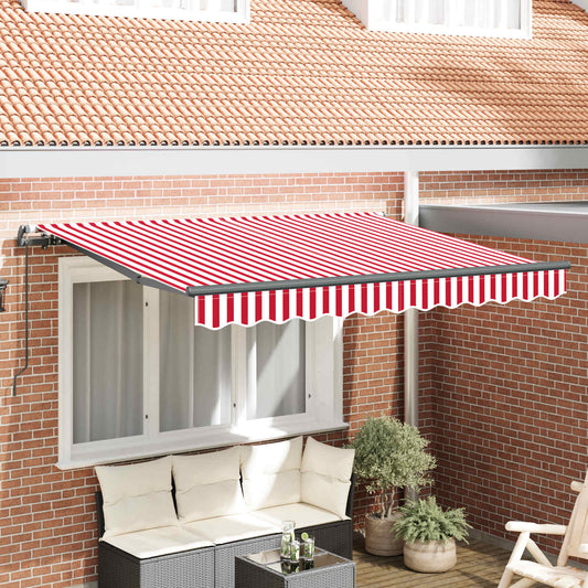 Inklapbaar Zonnescherm Rood 250 x 200 cm Stof is nu te koop bij PeponiXL, paradijselijk wonen!