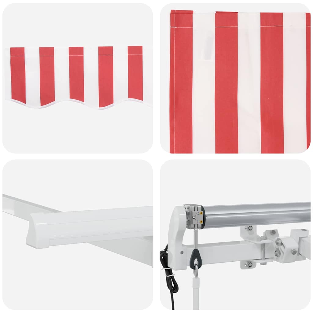 Inklapbaar Zonnescherm Rood 250 x 200 cm Stof