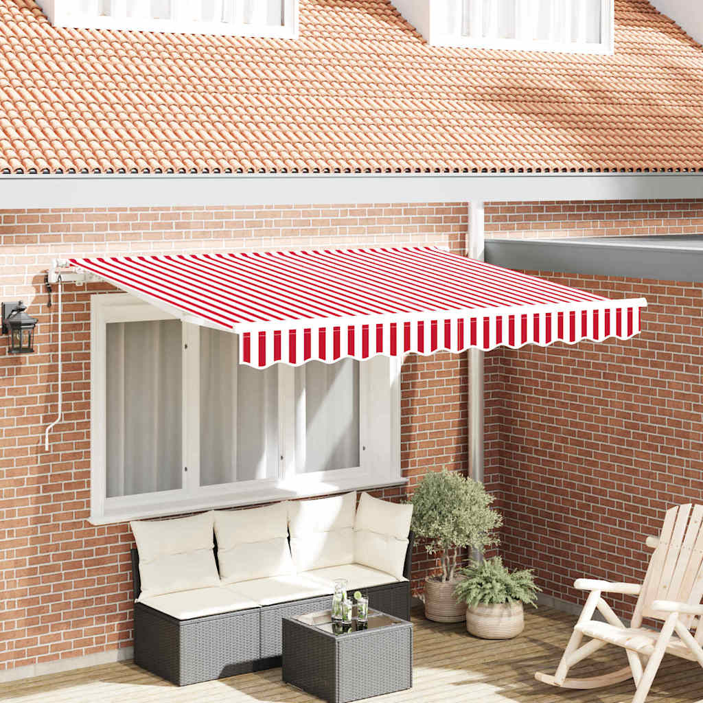 Inklapbaar Zonnescherm Rood 250 x 200 cm Stof