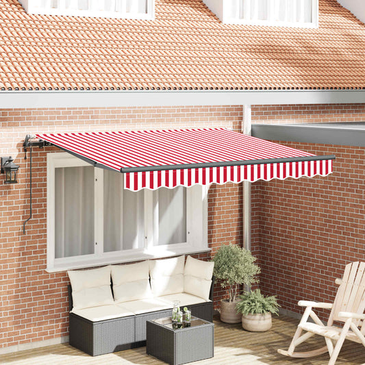 Inklapbaar Zonnescherm Rood 250 x 200 cm Stof is nu te koop bij PeponiXL, paradijselijk wonen!