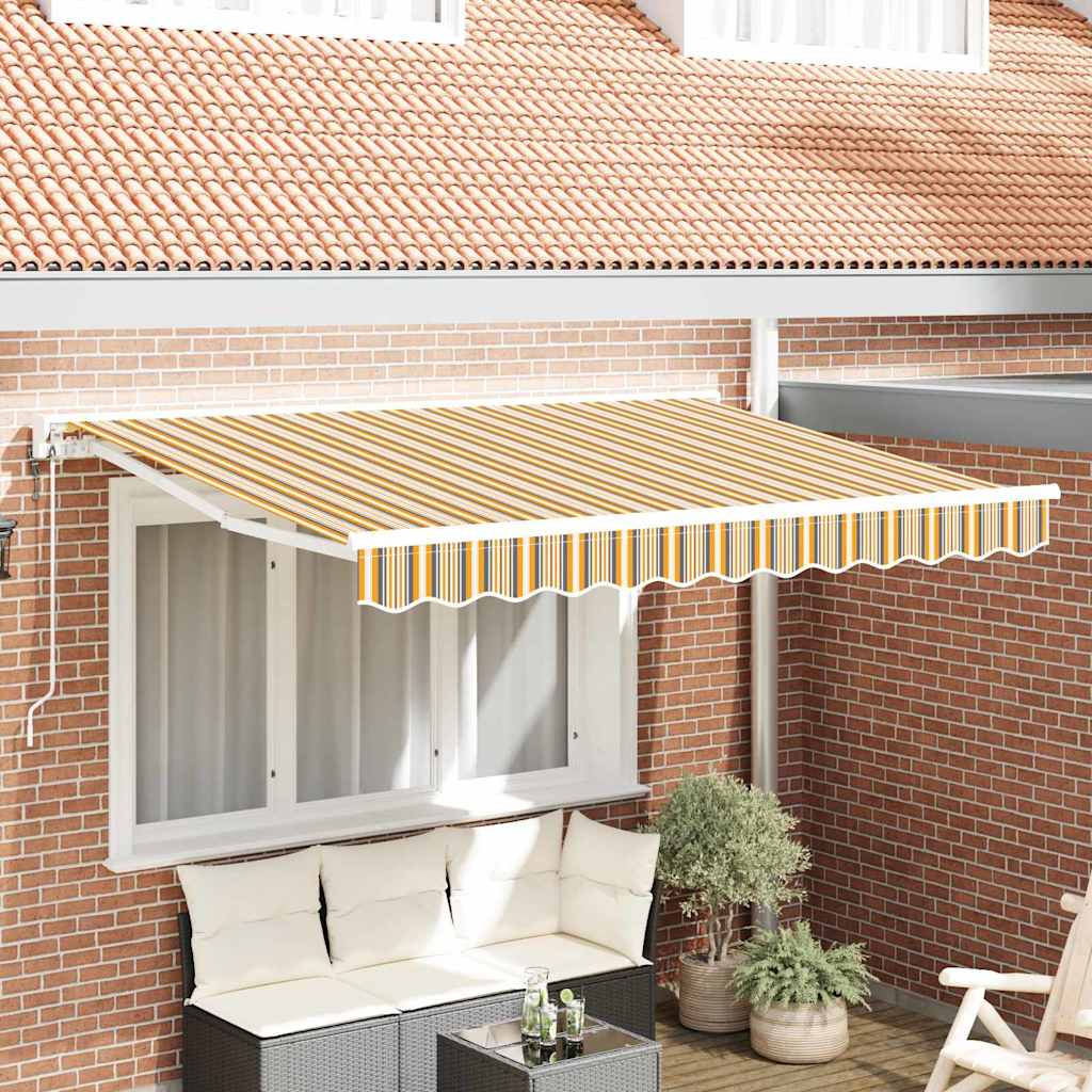 Zijde Frame Geel en Grijs 250 x 200 cm Polyester met PU-coating is nu te koop bij PeponiXL, paradijselijk wonen!