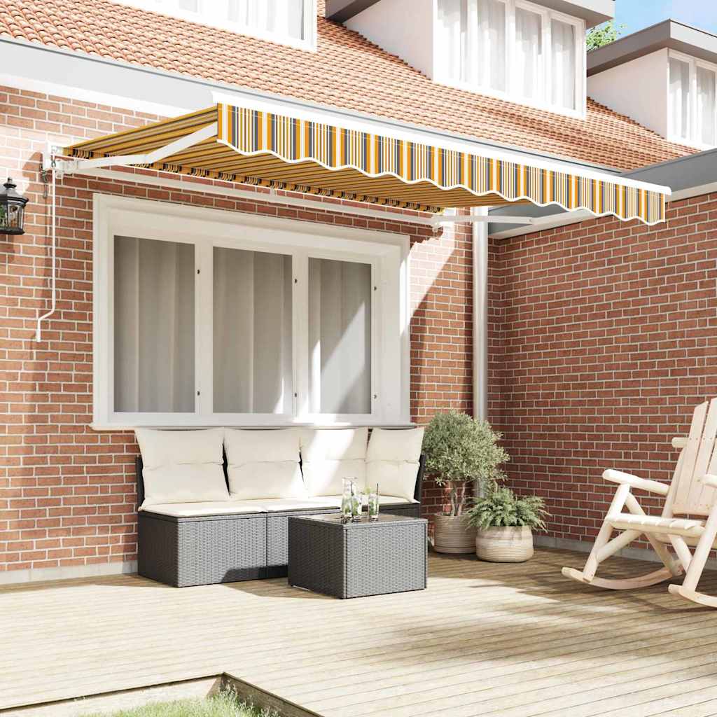 Zijde Frame Geel en Grijs 250 x 200 cm Polyester met PU-coating is nu te koop bij PeponiXL, paradijselijk wonen!