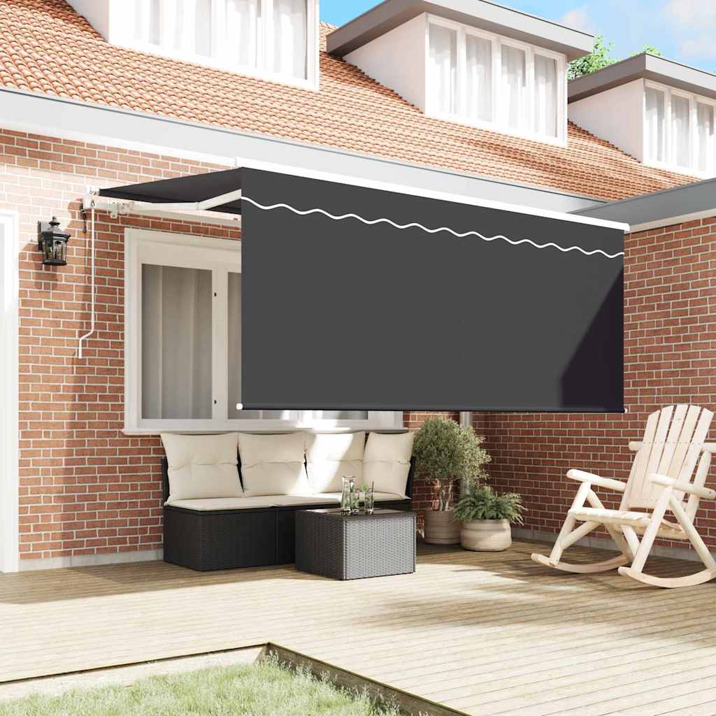 Inklapbaar Zonnescherm Antraciet 300 x 200 cm is nu te koop bij PeponiXL, paradijselijk wonen!