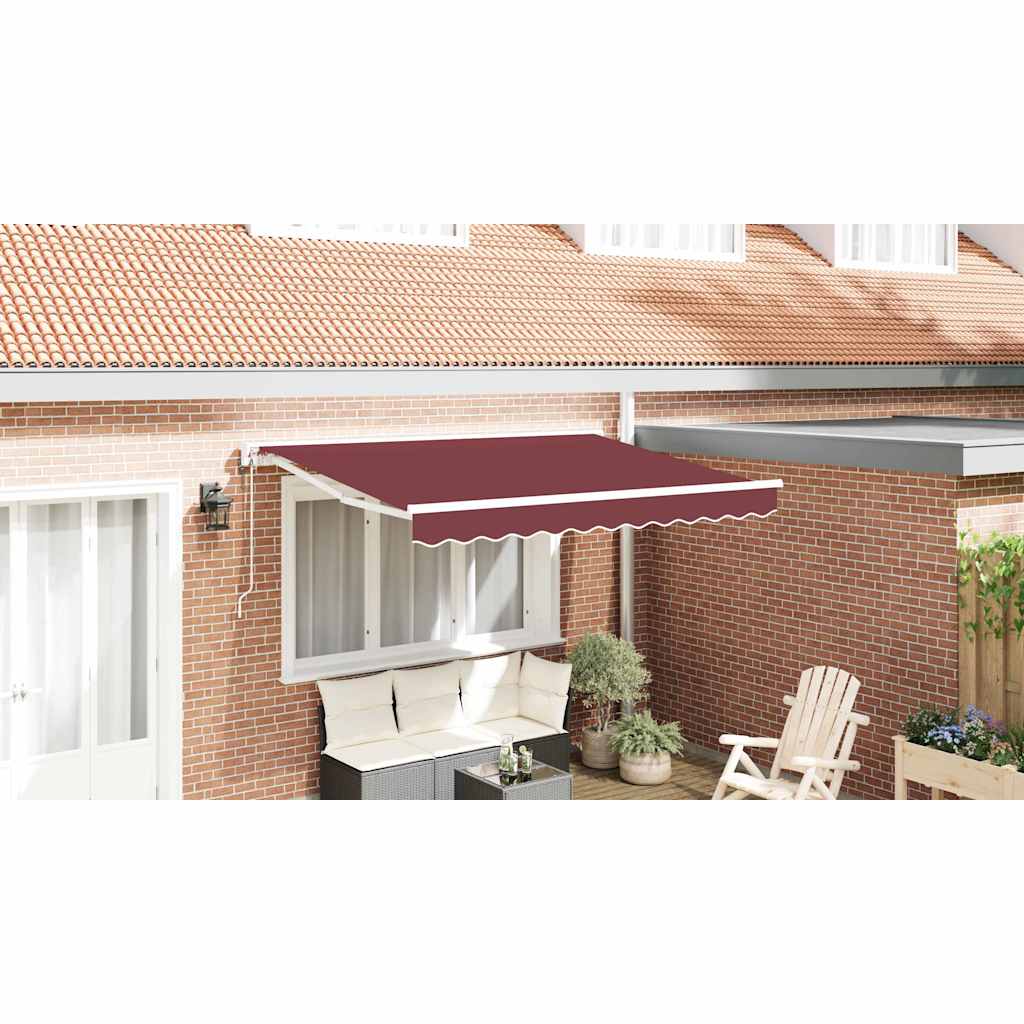 Zijde Frame Bordeauxrood 300 x 200 cm Polyester met PU-coating is nu te koop bij PeponiXL, paradijselijk wonen!