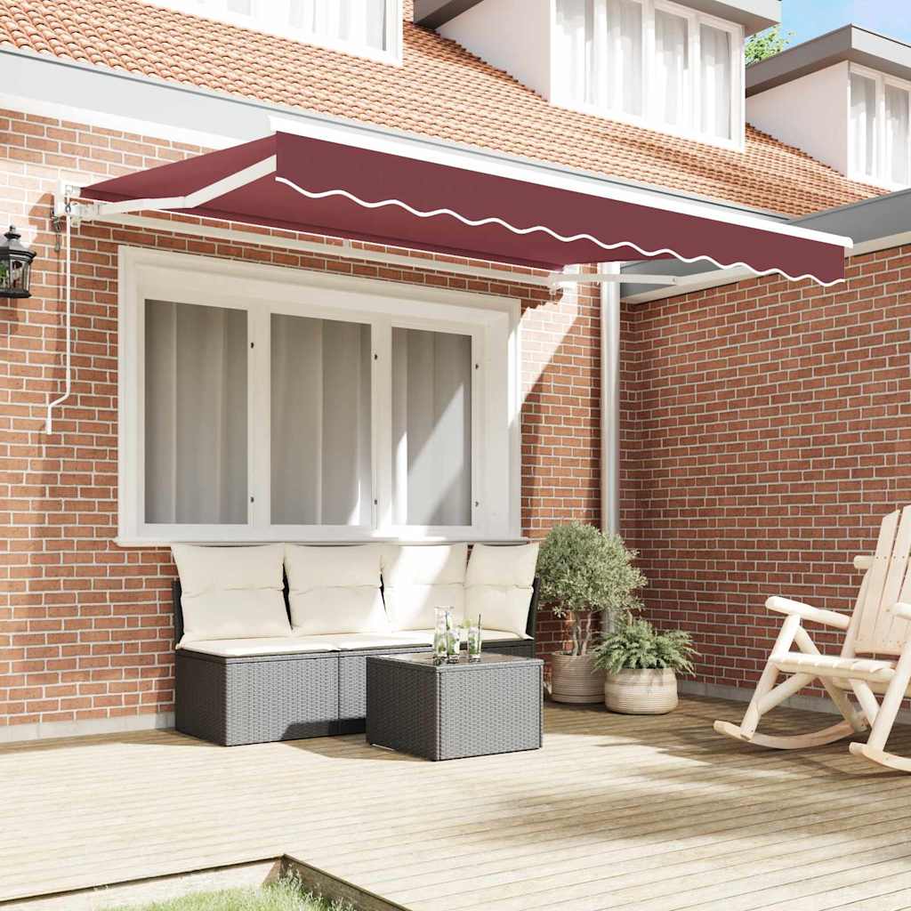 Zijde Frame Bordeauxrood 300 x 200 cm Polyester met PU-coating is nu te koop bij PeponiXL, paradijselijk wonen!
