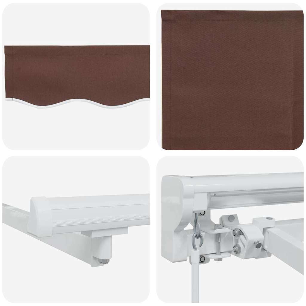 Zijde Frame Bruin 300 x 200 cm Polyester met PU-coating is nu te koop bij PeponiXL, paradijselijk wonen!