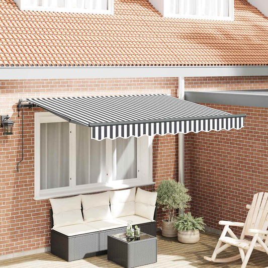 Uitschuifbare luifel Antraciet 300 x 200 cm Stof is nu te koop bij PeponiXL, paradijselijk wonen!
