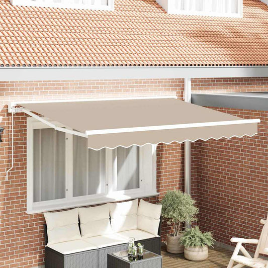 Zijde Frame Beige 300 x 200 cm Polyester met PU-coating is nu te koop bij PeponiXL, paradijselijk wonen!
