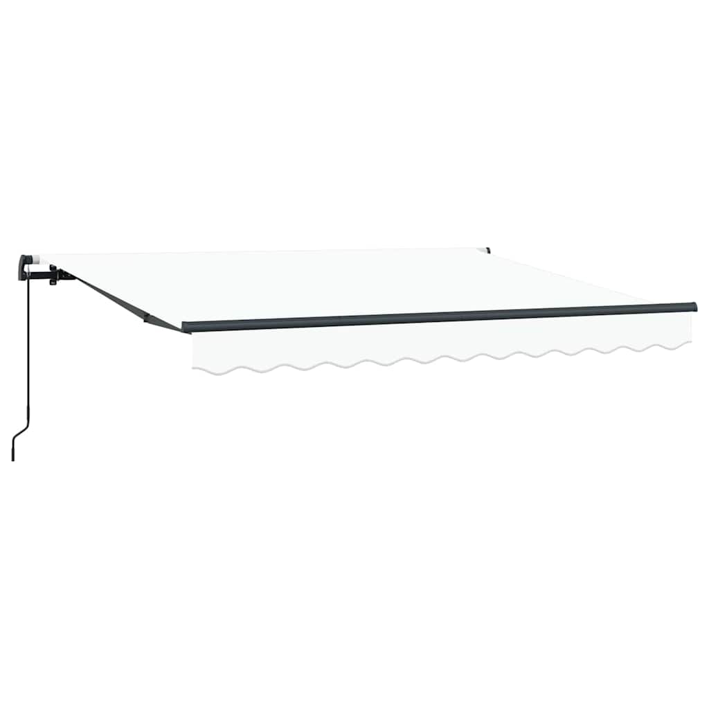 Inklapbaar Zonnescherm Wit 300 x 200 cm Stof is nu te koop bij PeponiXL, paradijselijk wonen!