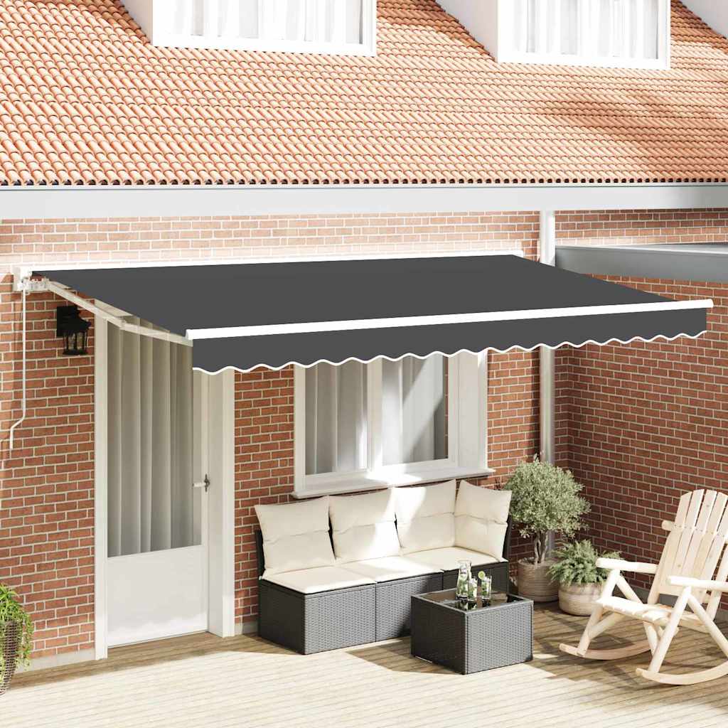 Zijde Frame Antraciet 350 x 200 cm Polyester met PU-coating is nu te koop bij PeponiXL, paradijselijk wonen!
