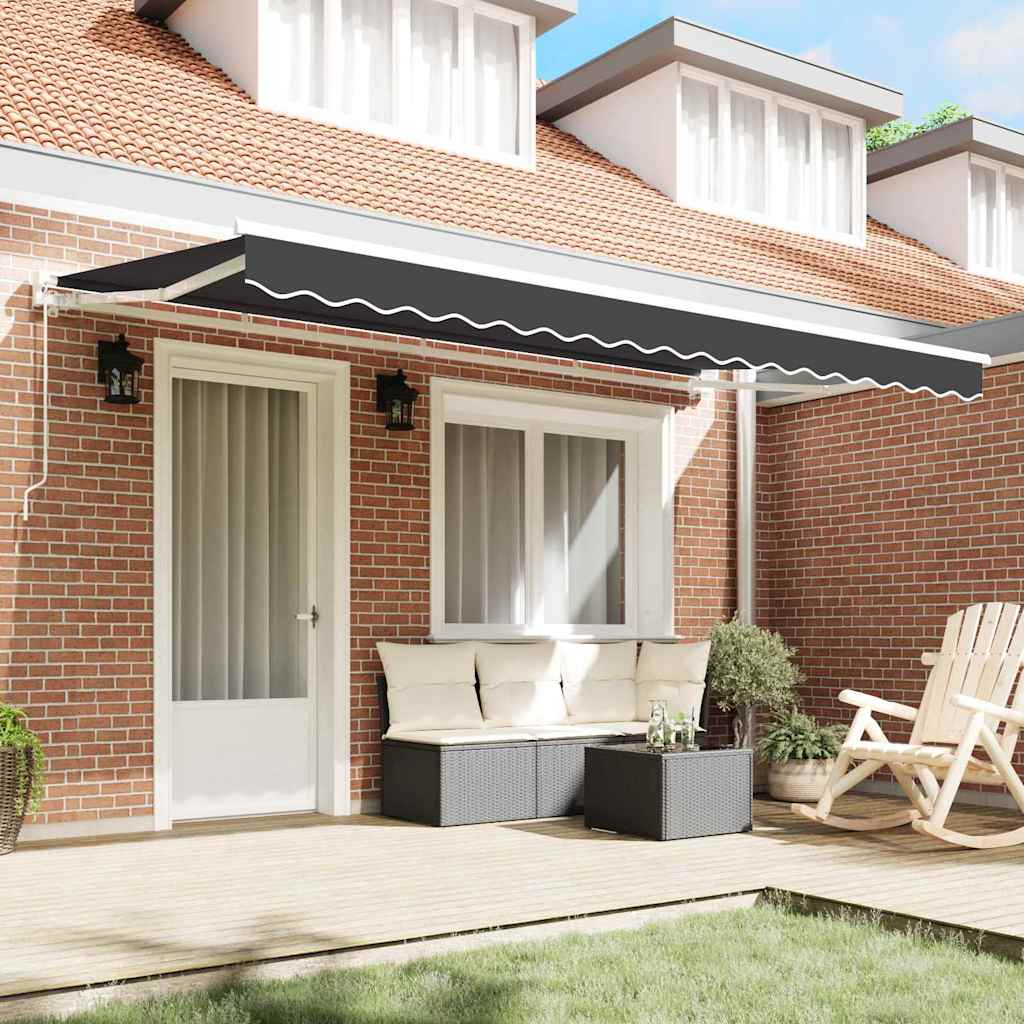 Zijde Frame Antraciet 350 x 200 cm Polyester met PU-coating is nu te koop bij PeponiXL, paradijselijk wonen!