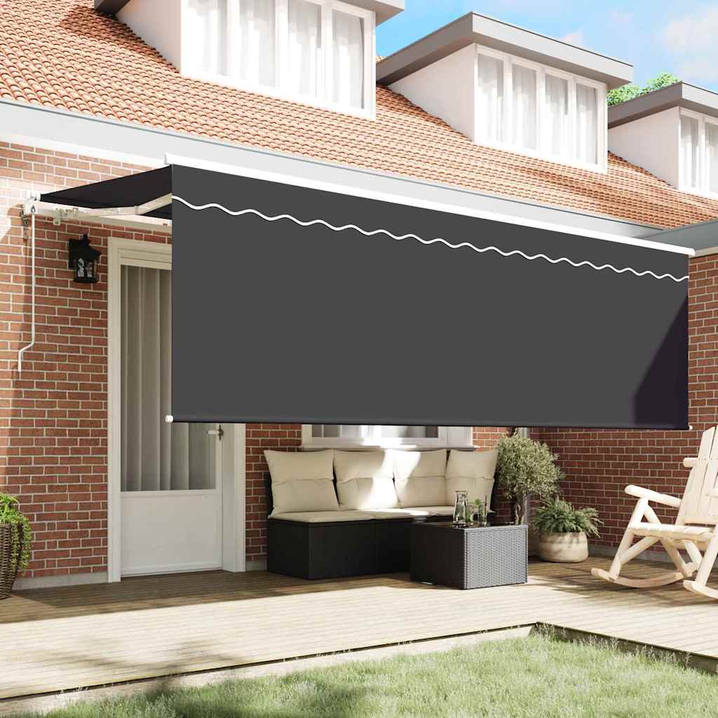 Inklapbaar Zonnescherm Antraciet 350 x 200 cm is nu te koop bij PeponiXL, paradijselijk wonen!