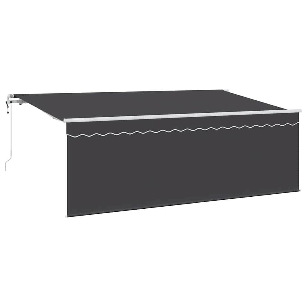 Inklapbaar Zonnescherm Antraciet 350 x 200 cm is nu te koop bij PeponiXL, paradijselijk wonen!