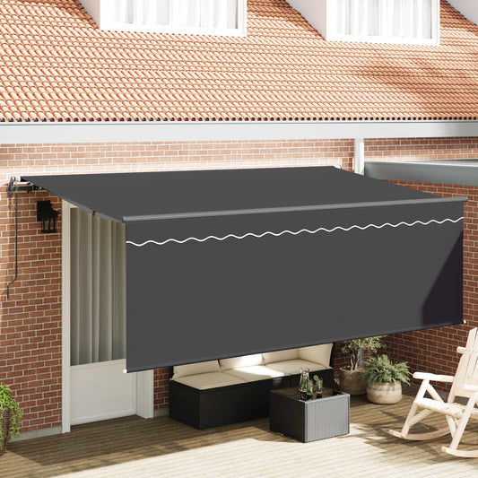 Inklapbaar Zonnescherm Antraciet 350 x 200 cm is nu te koop bij PeponiXL, paradijselijk wonen!