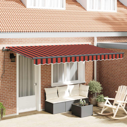 Inklapbaar Zonnescherm Oranje 350 x 200 cm Stof is nu te koop bij PeponiXL, paradijselijk wonen!