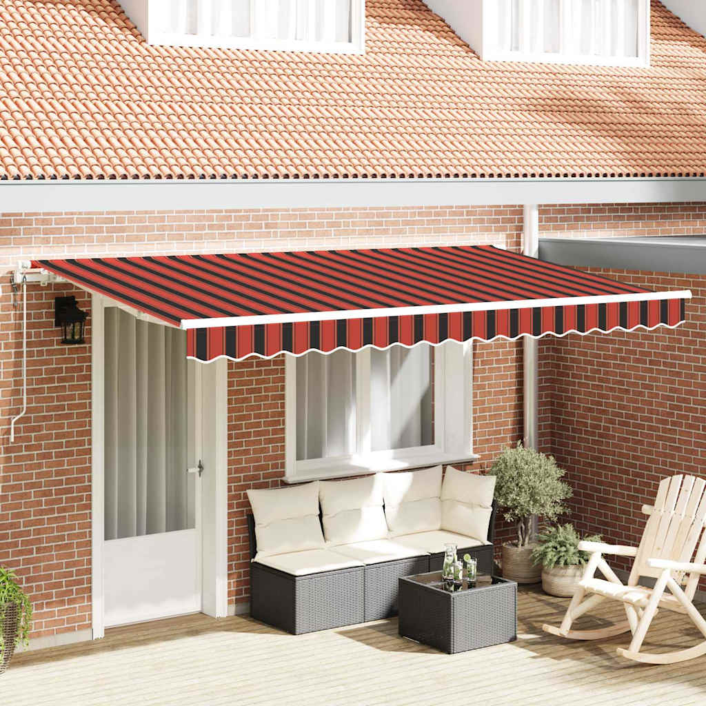 Inklapbaar Zonnescherm Oranje 350 x 200 cm Stof is nu te koop bij PeponiXL, paradijselijk wonen!