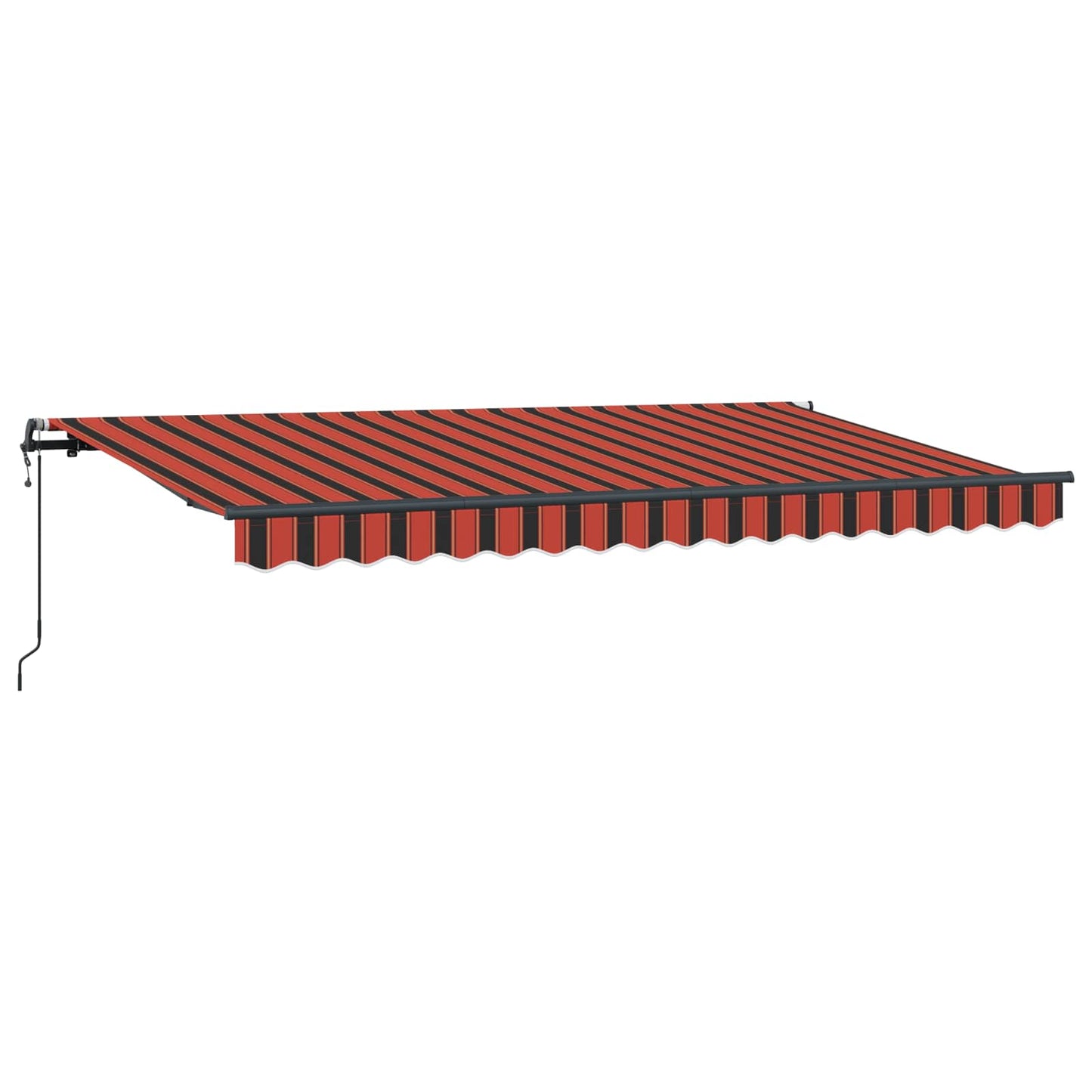 Inklapbaar Zonnescherm Oranje 350 x 200 cm Stof is nu te koop bij PeponiXL, paradijselijk wonen!