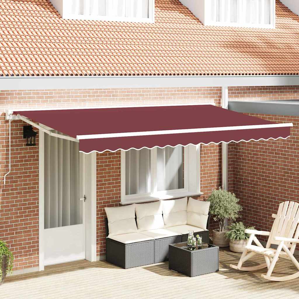 Zijde Frame Bordeauxrood 350 x 200 cm Polyester met PU-coating is nu te koop bij PeponiXL, paradijselijk wonen!