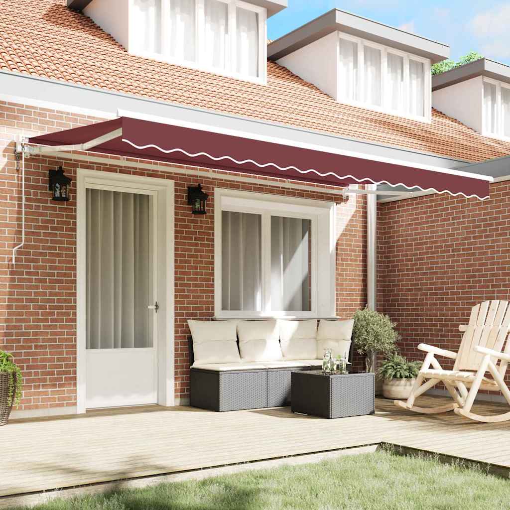 Zijde Frame Bordeauxrood 350 x 200 cm Polyester met PU-coating is nu te koop bij PeponiXL, paradijselijk wonen!