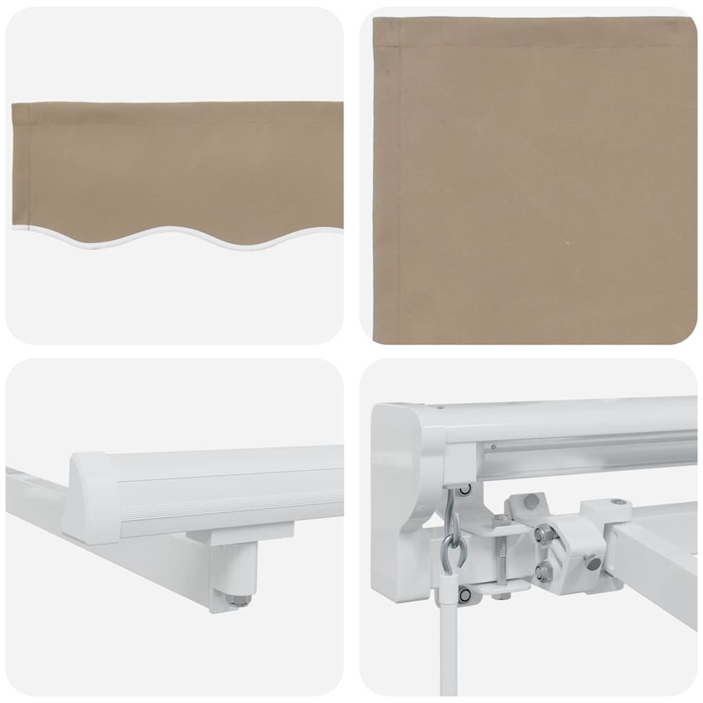 Zijde Frame Beige 350 x 200 cm Polyester met PU-coating is nu te koop bij PeponiXL, paradijselijk wonen!