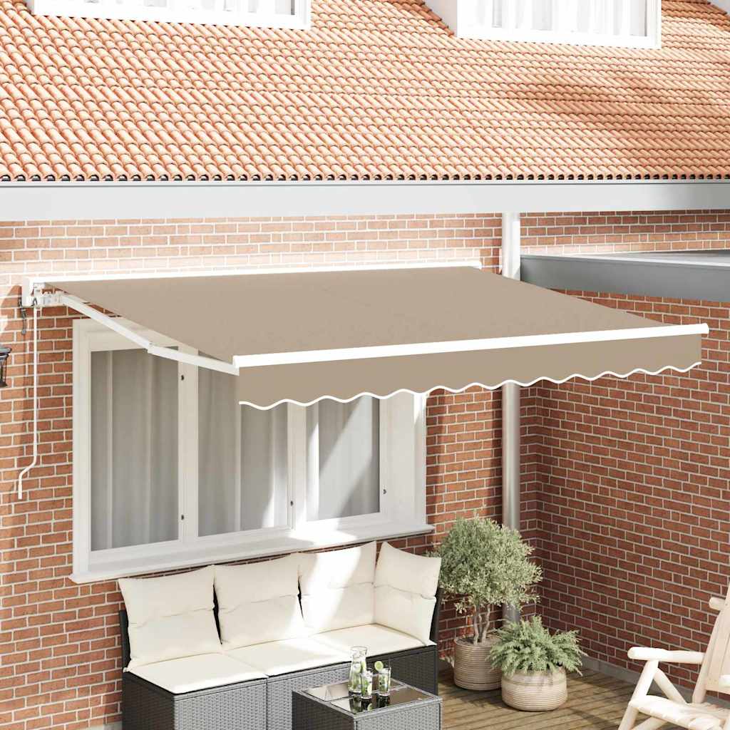Zijde Frame Beige 350 x 200 cm Polyester met PU-coating is nu te koop bij PeponiXL, paradijselijk wonen!