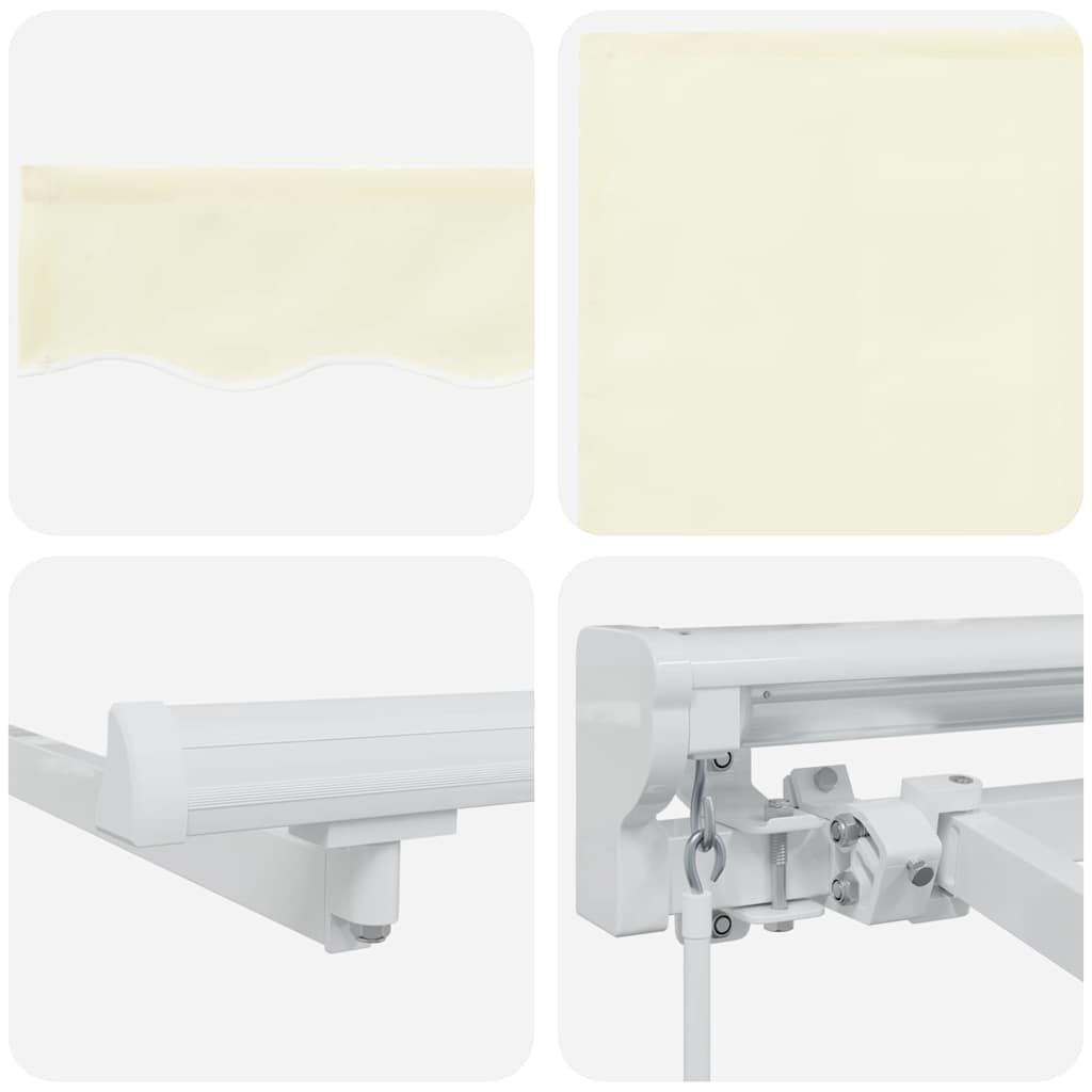 Inklapbaar Zonnescherm Crème 400 x 200 cm Aluminium en Stof is nu te koop bij PeponiXL, paradijselijk wonen!