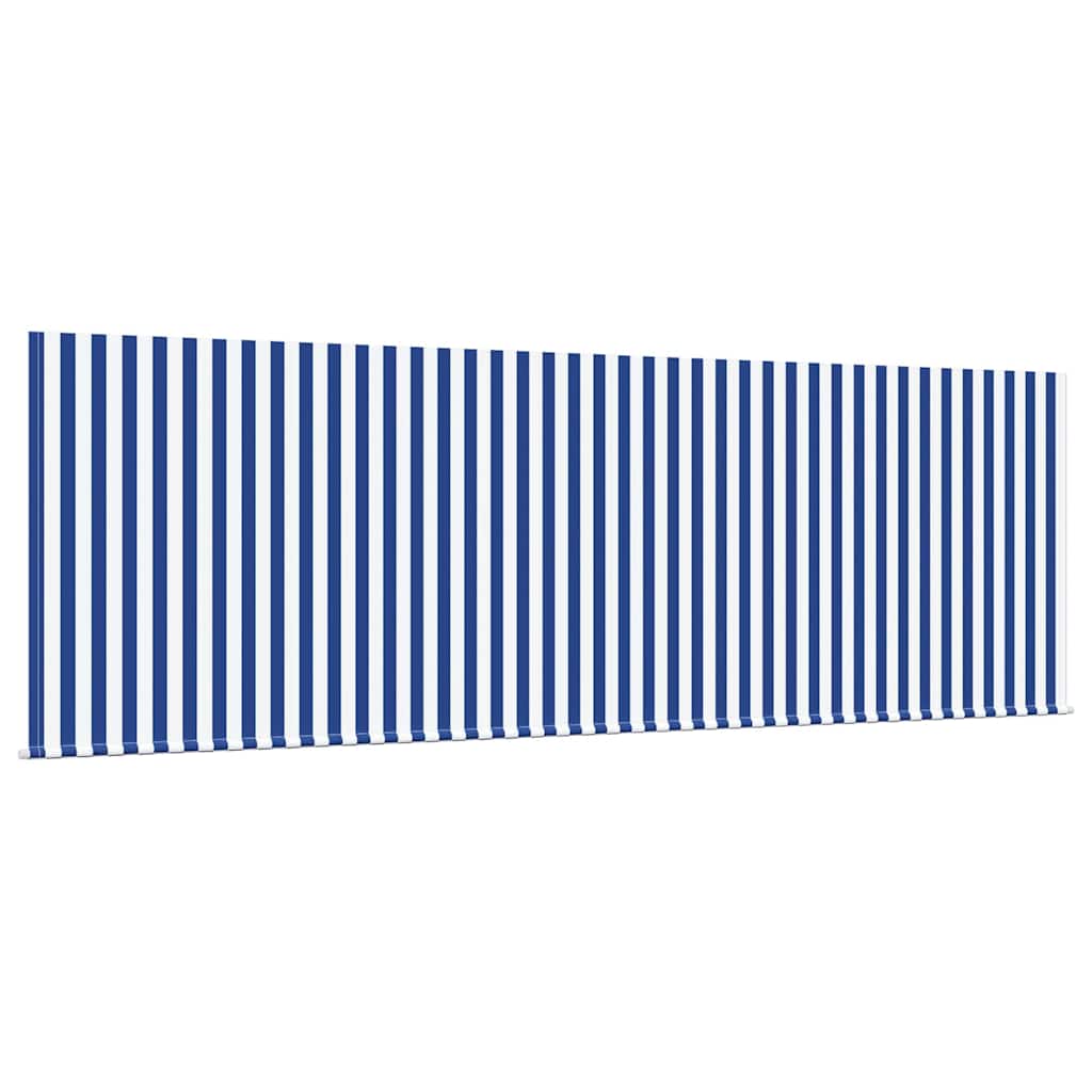 Inklapbaar Zonnescherm Blauw en Wit 400 x 200 cm is nu te koop bij PeponiXL, paradijselijk wonen!