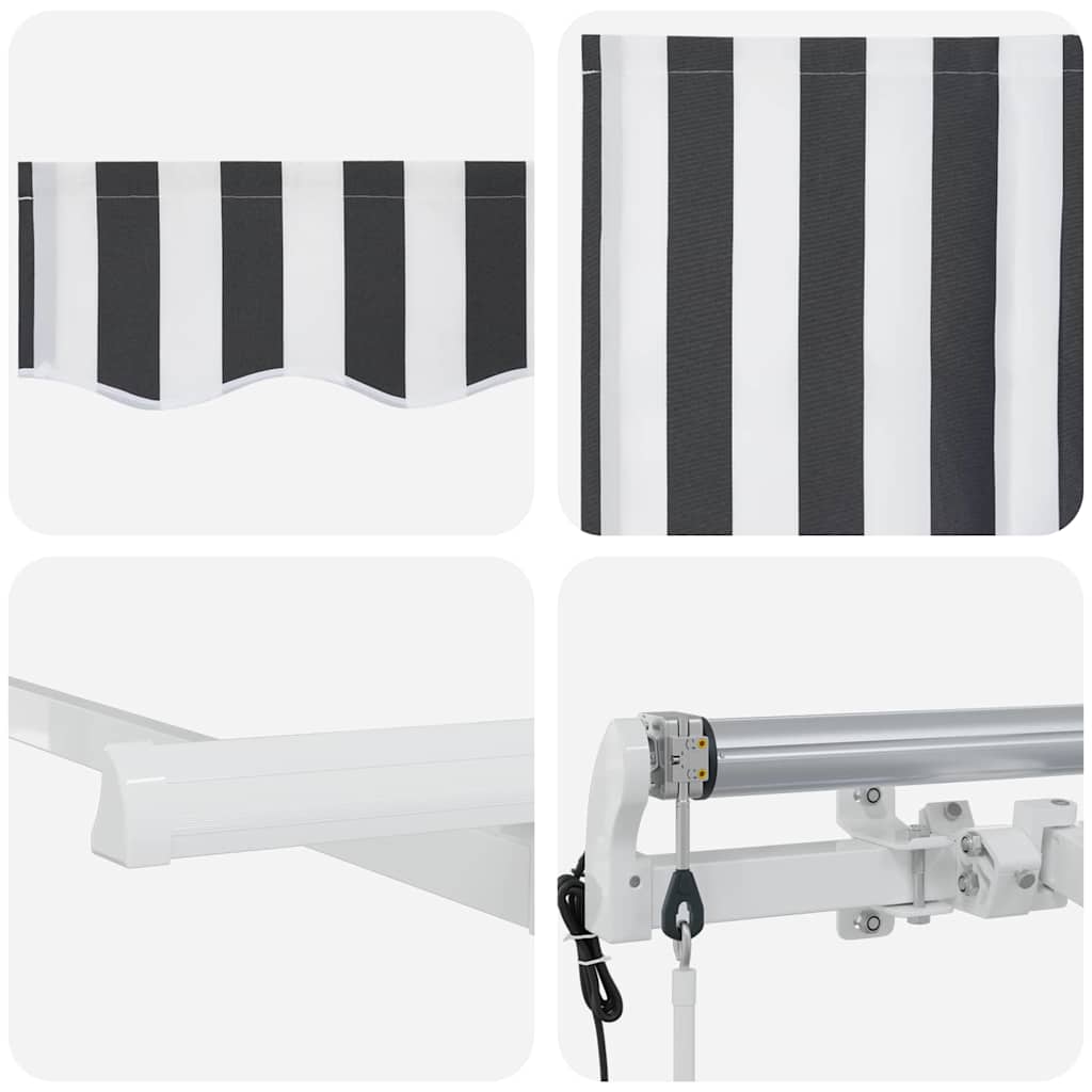 Inklapbaar Zonnescherm Antraciet 400 x 200 cm Stof is nu te koop bij PeponiXL, paradijselijk wonen!