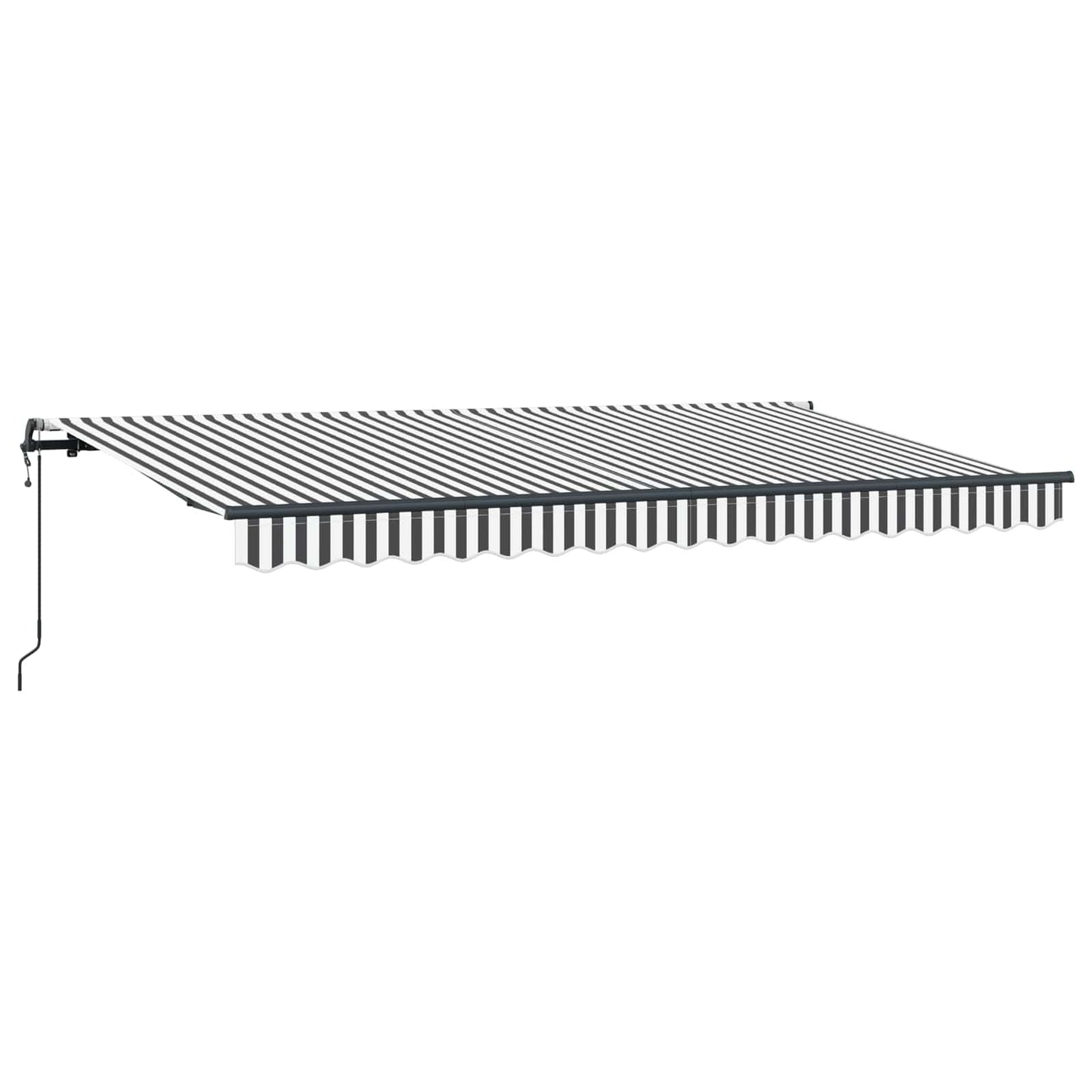 Inklapbaar Zonnescherm Antraciet 400 x 200 cm Stof is nu te koop bij PeponiXL, paradijselijk wonen!