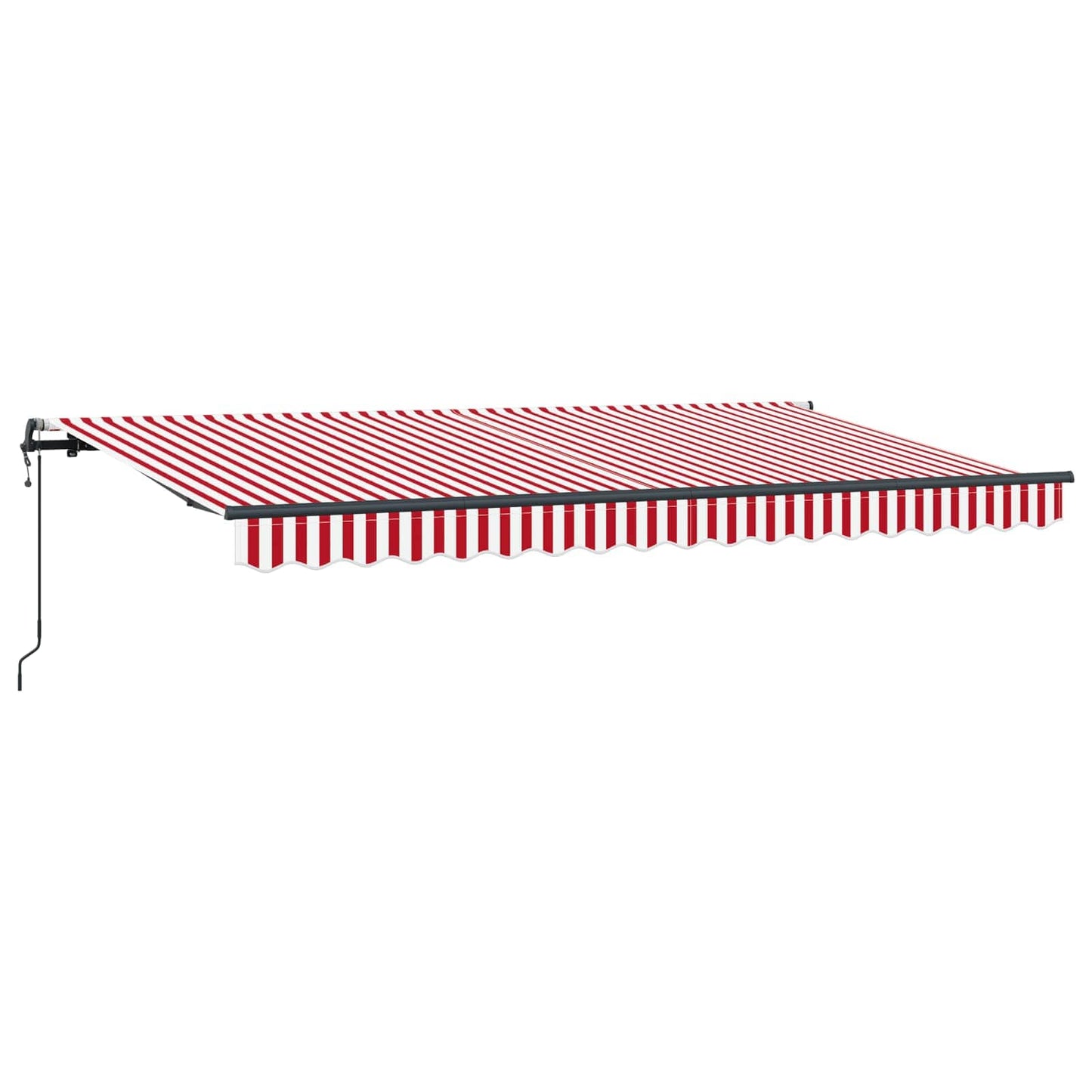 Inklapbaar Zonnescherm Rood 400 x 200 cm Stof