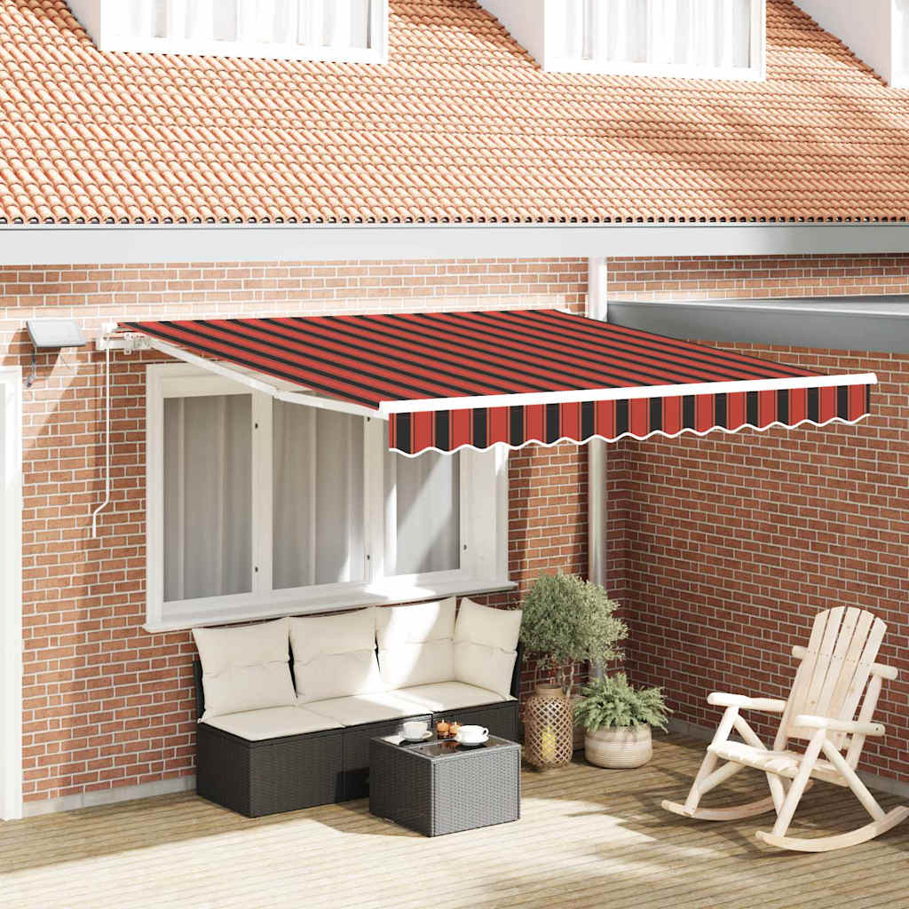 Inklapbaar Zonnescherm Oranje en bruin 300 x 250 cm is nu te koop bij PeponiXL, paradijselijk wonen!
