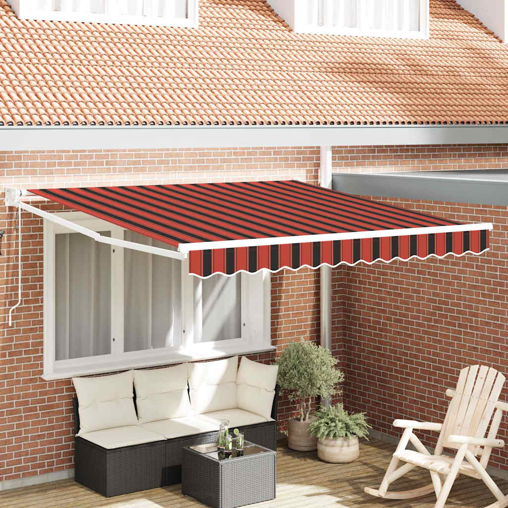 Inklapbaar Zonnescherm Oranje en Bruin 300 x 250 cm is nu te koop bij PeponiXL, paradijselijk wonen!