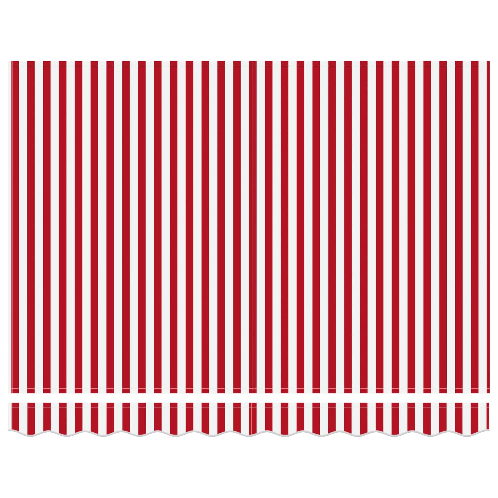 Inklapbaar Zonnescherm Rood en Wit 300 x 250 cm is nu te koop bij PeponiXL, paradijselijk wonen!