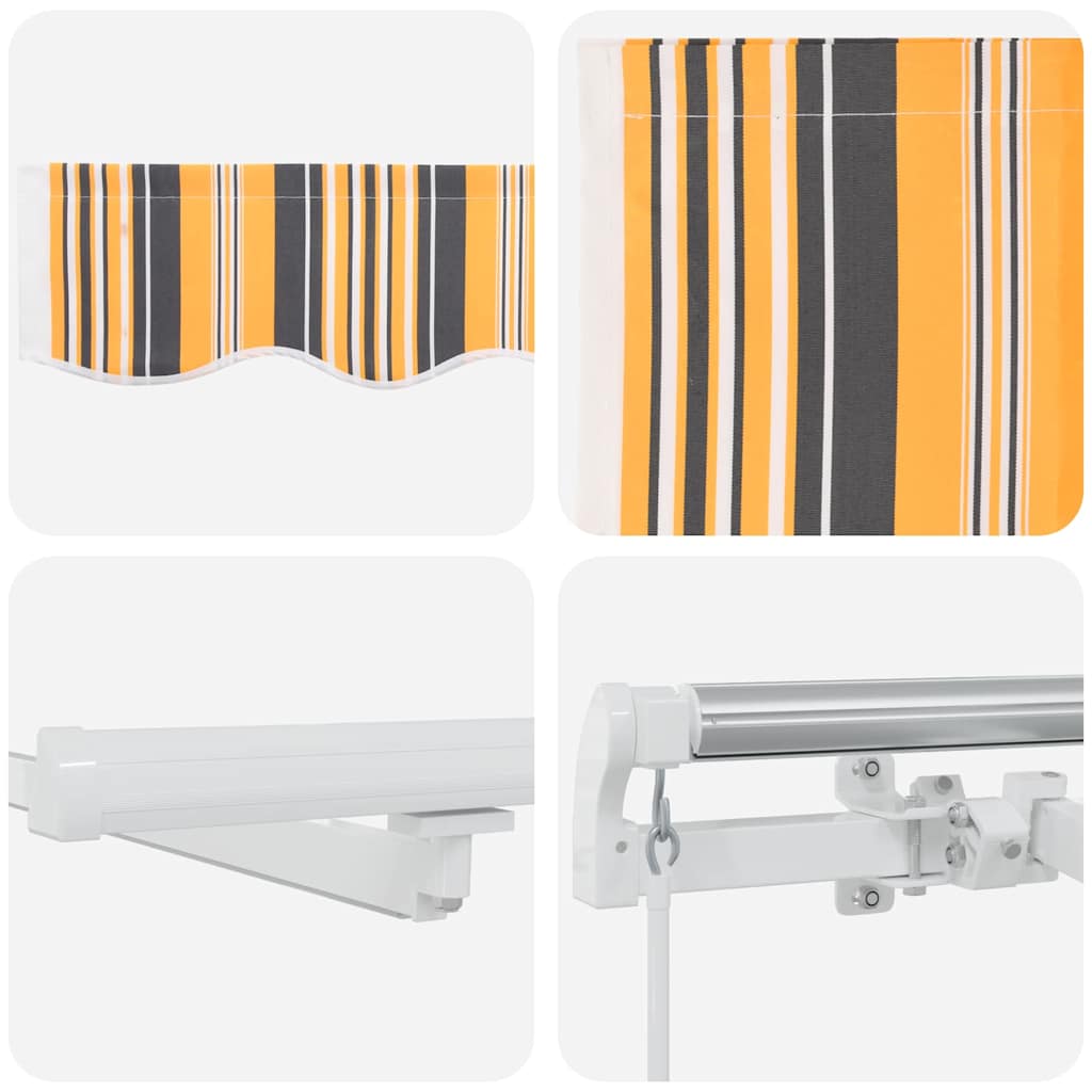 Inklapbaar Zonnescherm Multikleur 300 x 250 cm Stof en Staal is nu te koop bij PeponiXL, paradijselijk wonen!