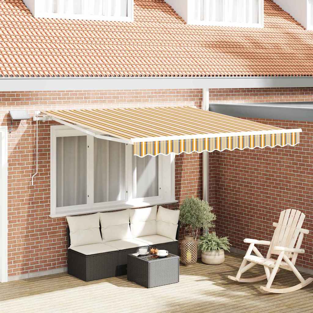 Inklapbaar Zonnescherm Multikleur 300 x 250 cm Stof en Staal is nu te koop bij PeponiXL, paradijselijk wonen!
