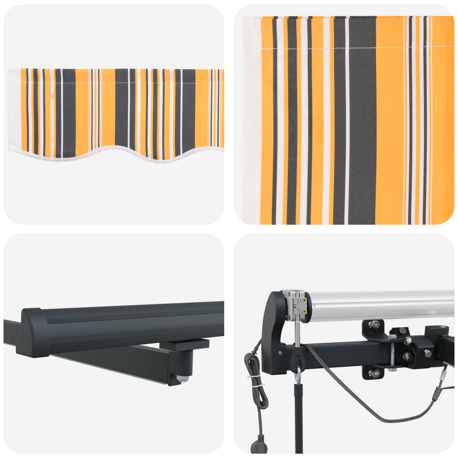 Luifeldoek met Multikleur 300 x 250 cm Polyester is nu te koop bij PeponiXL, paradijselijk wonen!