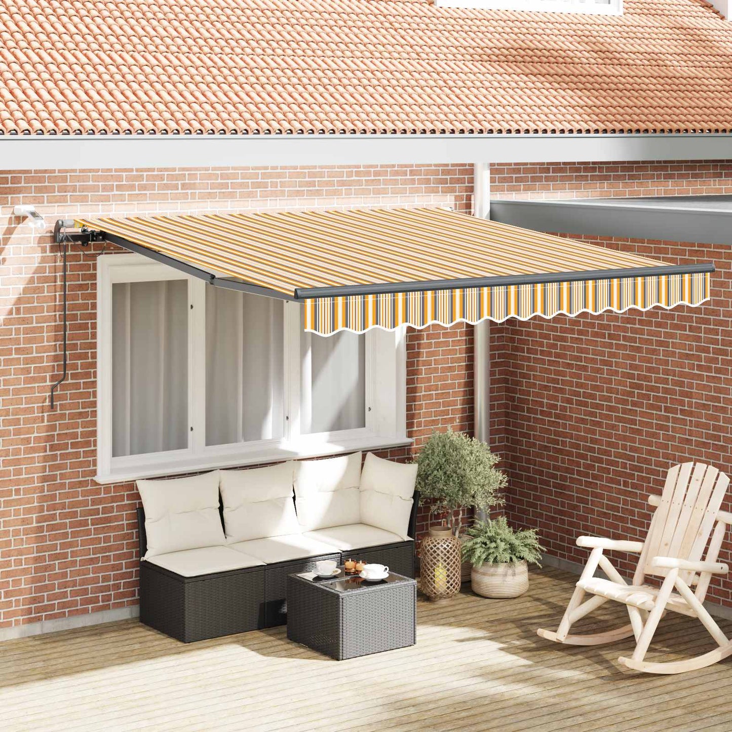 Luifeldoek met Multikleur 300 x 250 cm Polyester is nu te koop bij PeponiXL, paradijselijk wonen!
