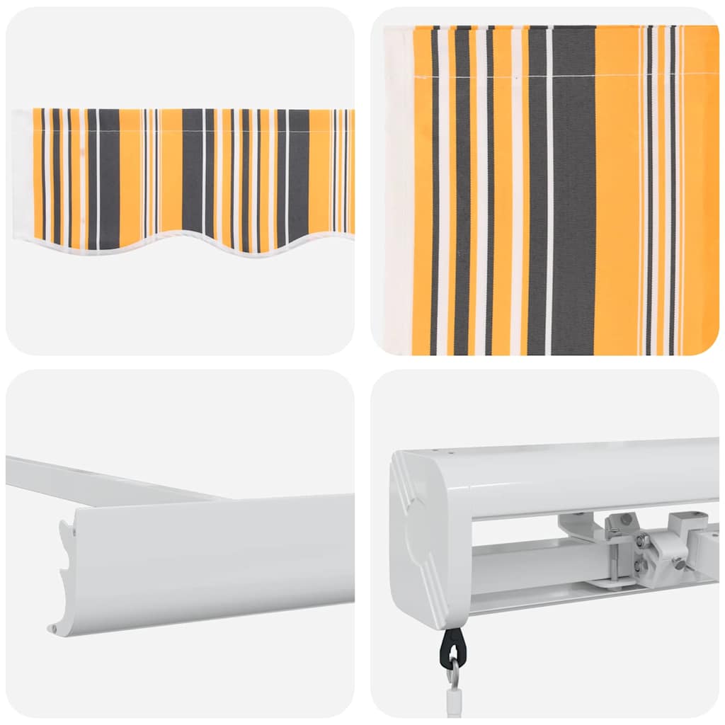 Inklapbaar Zonnescherm Multikleur 300 x 250 cm Stof en Metaal is nu te koop bij PeponiXL, paradijselijk wonen!