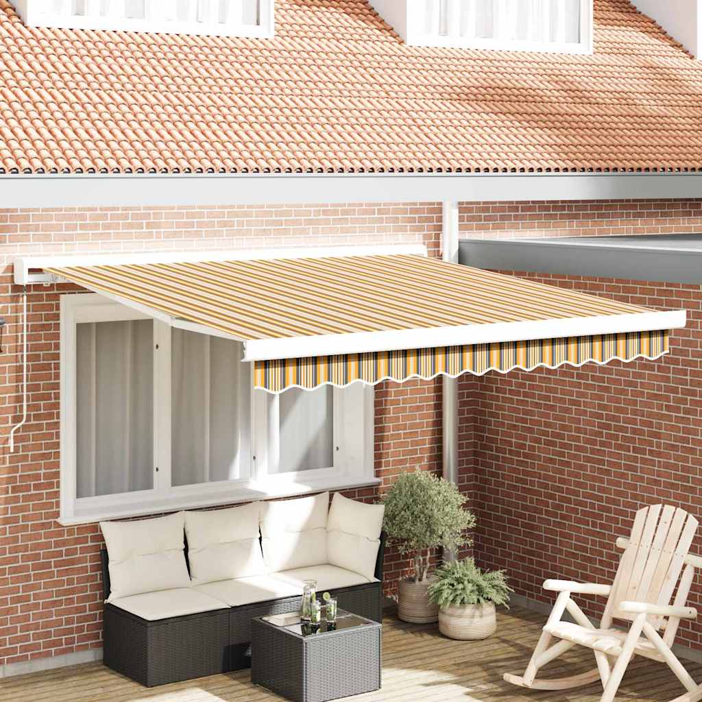 Inklapbaar Zonnescherm Multikleur 300 x 250 cm Stof en Metaal is nu te koop bij PeponiXL, paradijselijk wonen!