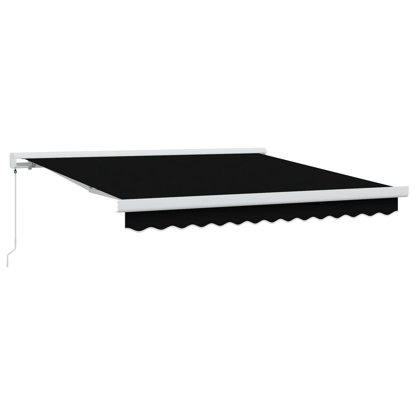 Inklapbaar Zonnescherm Zwart 300 x 250 cm Stof en Metaal is nu te koop bij PeponiXL, paradijselijk wonen!
