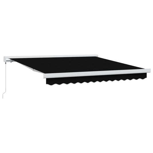 Inklapbaar Zonnescherm Zwart 300 x 250 cm Stof en Metaal is nu te koop bij PeponiXL, paradijselijk wonen!