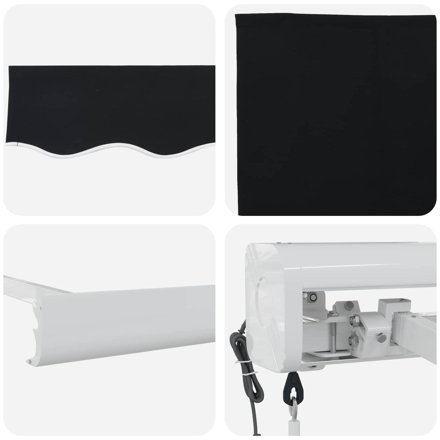 Markies Zwart 300 x 250 x 165 cm Polyester en Aluminium is nu te koop bij PeponiXL, paradijselijk wonen!