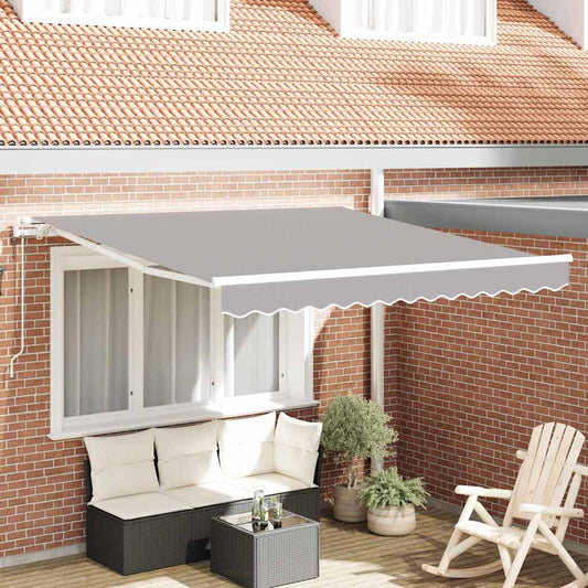Elektrisch Uittrekbaar Zonnescherm Lichtgrijs 300 x 250 cm is nu te koop bij PeponiXL, paradijselijk wonen!