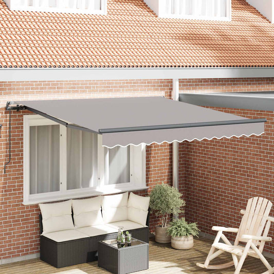 Inklapbaar Zonnescherm Lichtgrijs 300 x 250 cm is nu te koop bij PeponiXL, paradijselijk wonen!